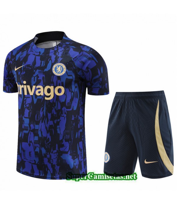 Tailandia Camiseta Kit De Entrenamiento Chelsea Azul 2023/24