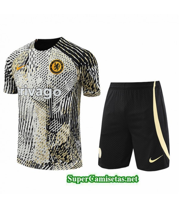 Tailandia Camiseta Kit De Entrenamiento Chelsea Blanco 2023/24