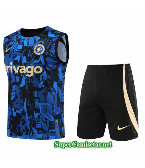 Tailandia Camiseta Kit De Entrenamiento Chelsea Chaleco Azul 2023/24