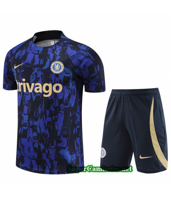 Tailandia Camiseta Kit De Entrenamiento Chelsea Niño Azul 2023/24