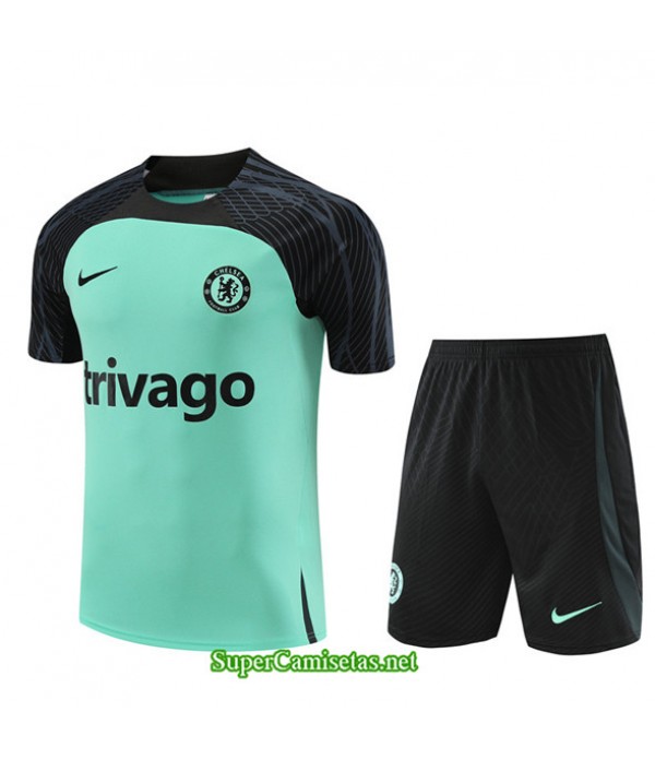 Tailandia Camiseta Kit De Entrenamiento Chelsea Niño Verde 2023/24