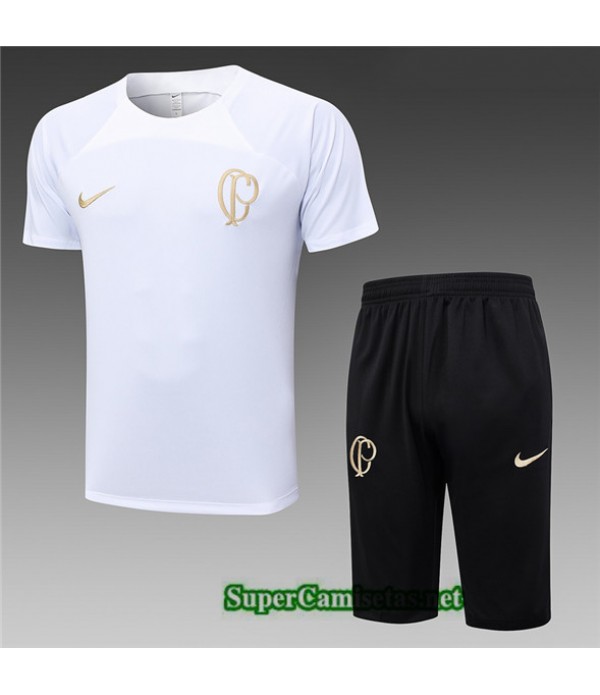 Tailandia Camiseta Kit De Entrenamiento Corinthians Blanco 2023/24