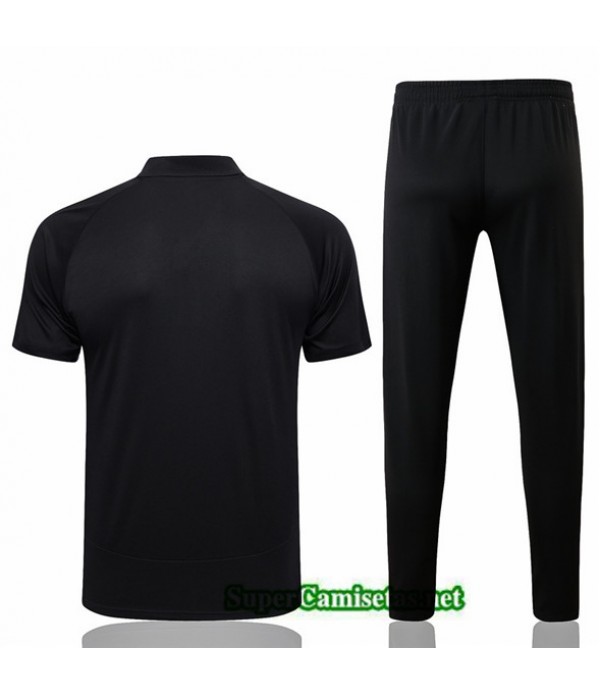 Tailandia Camiseta Kit De Entrenamiento Corinthians Polo Negro 2023/24