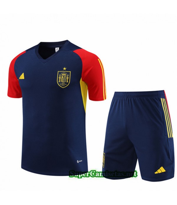 Tailandia Camiseta Kit De Entrenamiento Espana Niño Azul 2023/24