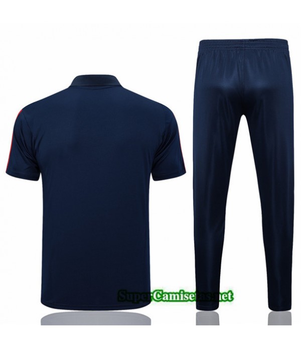 Tailandia Camiseta Kit De Entrenamiento Espana Polo Azul 2023/24