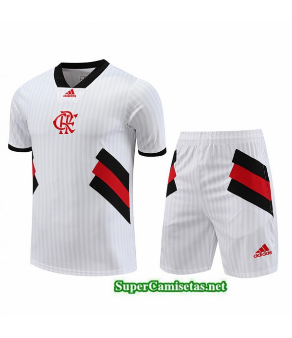 Tailandia Camiseta Kit De Entrenamiento Flamengo Blanco 2023/24