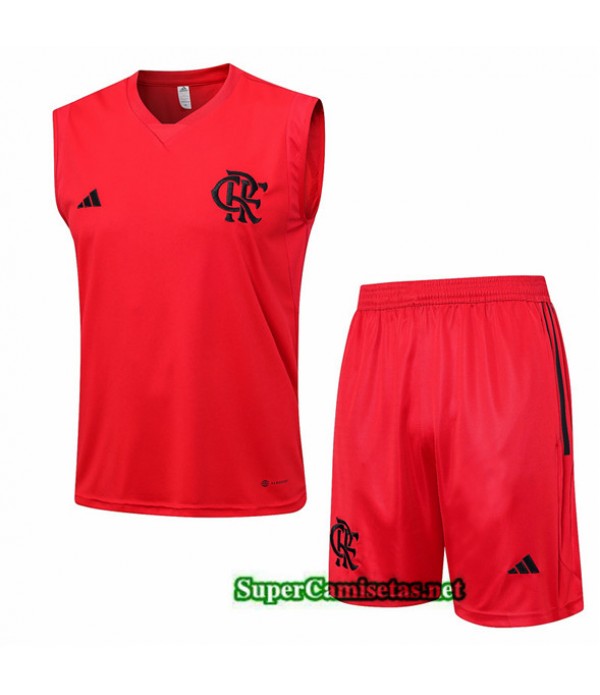 Tailandia Camiseta Kit De Entrenamiento Flamengo Chaleco 2023/24