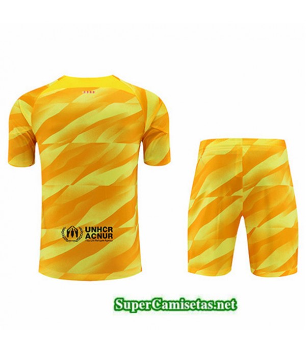 Tailandia Camiseta Kit De Entrenamiento Gardien De But Barcelona Amarillo 2023/24