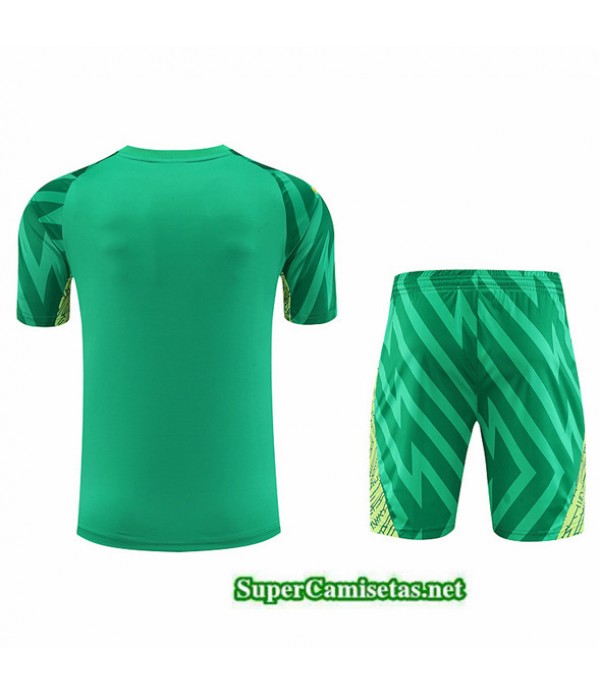 Tailandia Camiseta Kit De Entrenamiento Gardien De But Manchester City Verde 2023/24