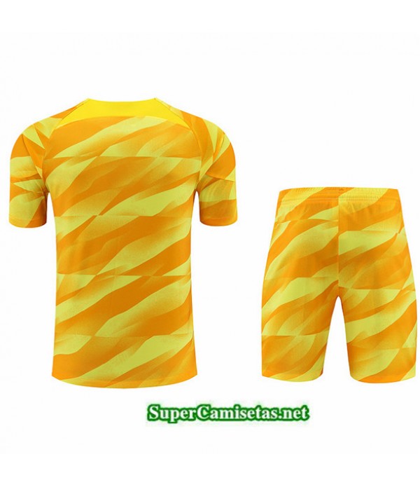 Tailandia Camiseta Kit De Entrenamiento Gardien De But Psg Amarillo 2023/24