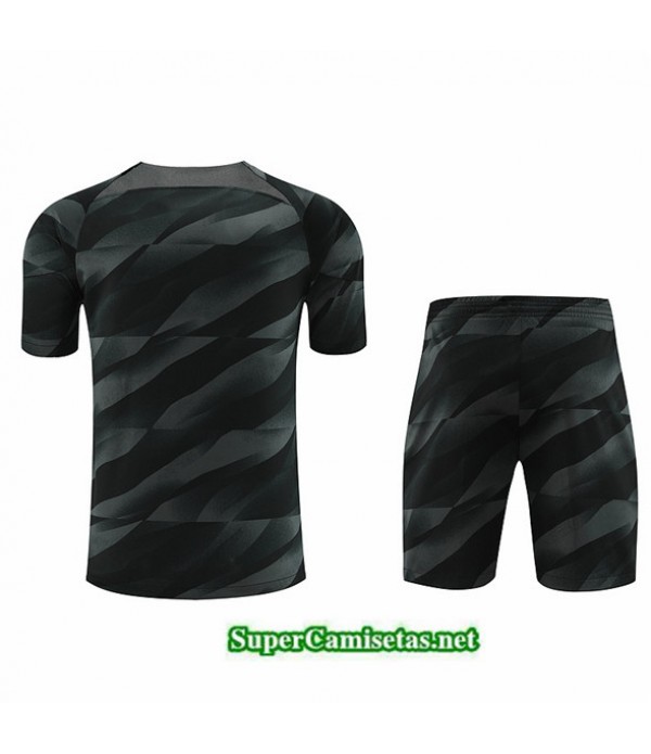 Tailandia Camiseta Kit De Entrenamiento Gardien De But Psg Negro 2023/24