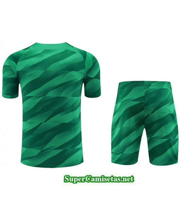 Tailandia Camiseta Kit De Entrenamiento Gardien De But Psg Verde 2023/24