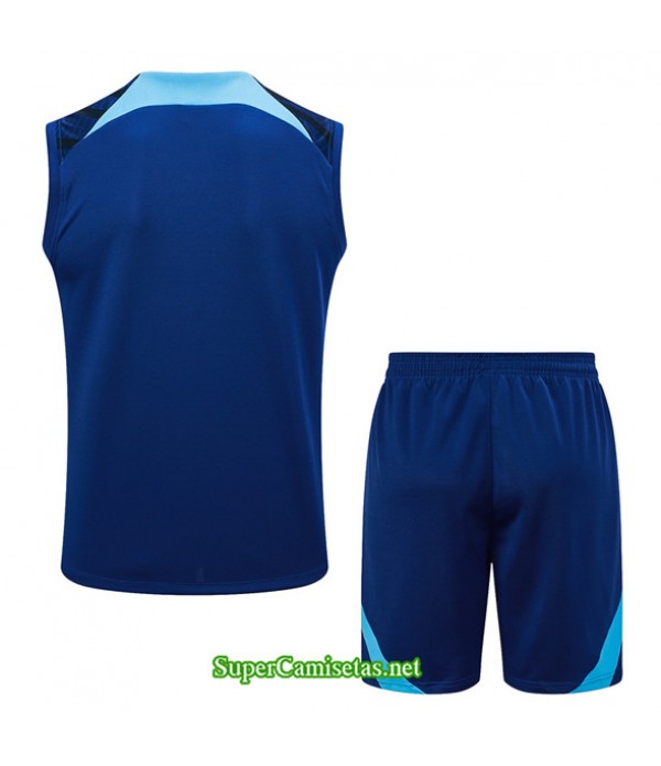 Tailandia Camiseta Kit De Entrenamiento Inglaterra Chaleco Azul Real 2023/24