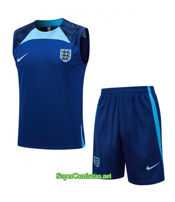 Tailandia Camiseta Kit De Entrenamiento Inglaterra Chaleco Azul Real 2023/24
