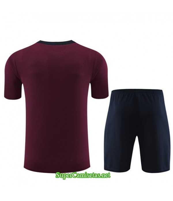 Tailandia Camiseta Kit De Entrenamiento Inglaterra Niño Rojo Oscuro 2023/24