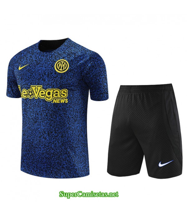 Tailandia Camiseta Kit De Entrenamiento Inter Milan Azul 2023/24