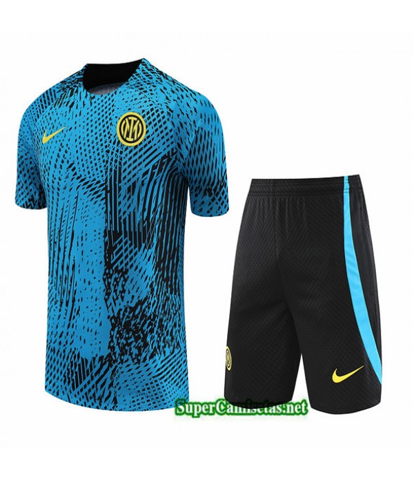 Tailandia Camiseta Kit De Entrenamiento Inter Milan Azul 2023/24