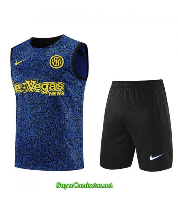 Tailandia Camiseta Kit De Entrenamiento Inter Milan Chaleco Azul 2023/24