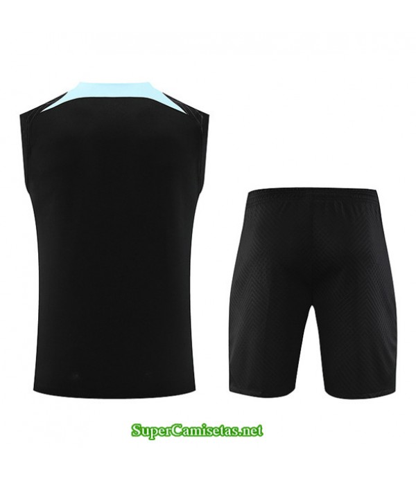Tailandia Camiseta Kit De Entrenamiento Inter Milan Chaleco Negro 2023/24