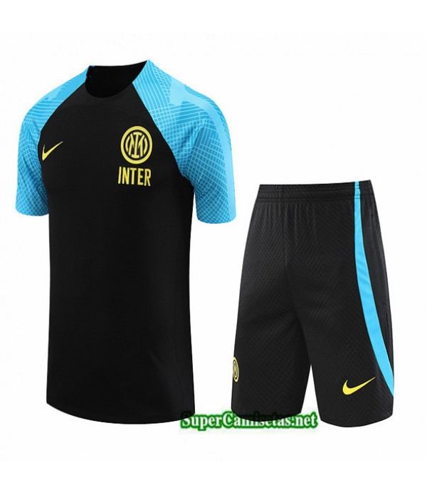 Tailandia Camiseta Kit De Entrenamiento Inter Milan Negro 2023/24
