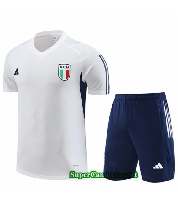 Tailandia Camiseta Kit De Entrenamiento Italia Blanco 2023/24
