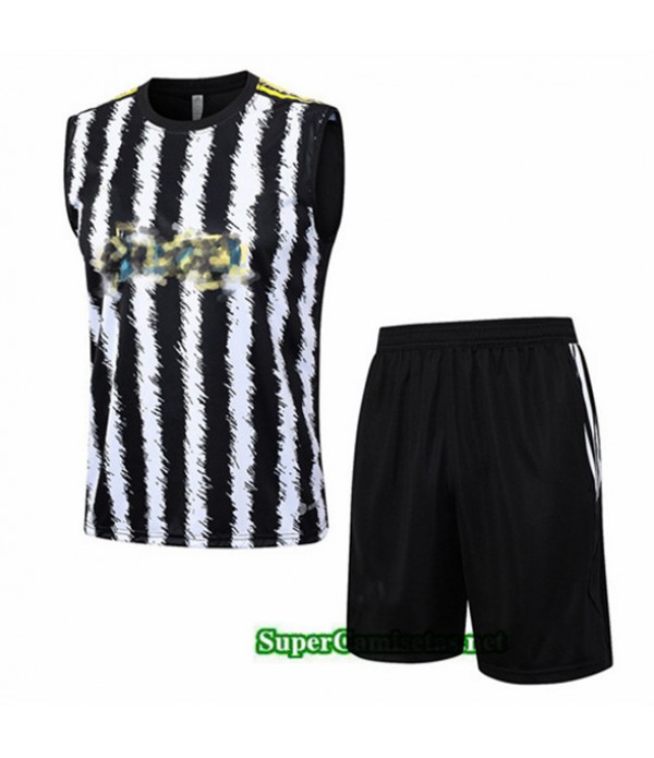 Tailandia Camiseta Kit De Entrenamiento Juventus Chaleco Blanco 2023/24