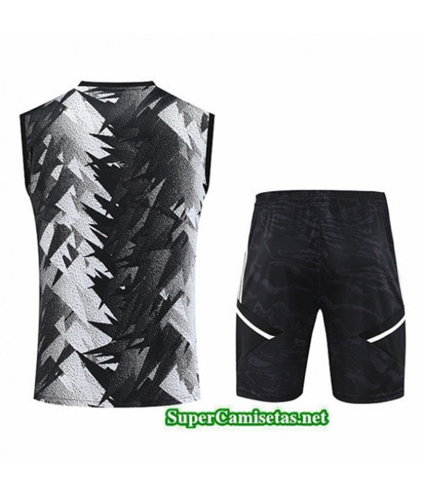 Tailandia Camiseta Kit De Entrenamiento Juventus Chaleco Negro 2023/24