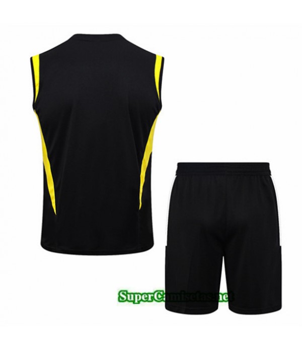 Tailandia Camiseta Kit De Entrenamiento Juventus Chaleco Negro 2023/24