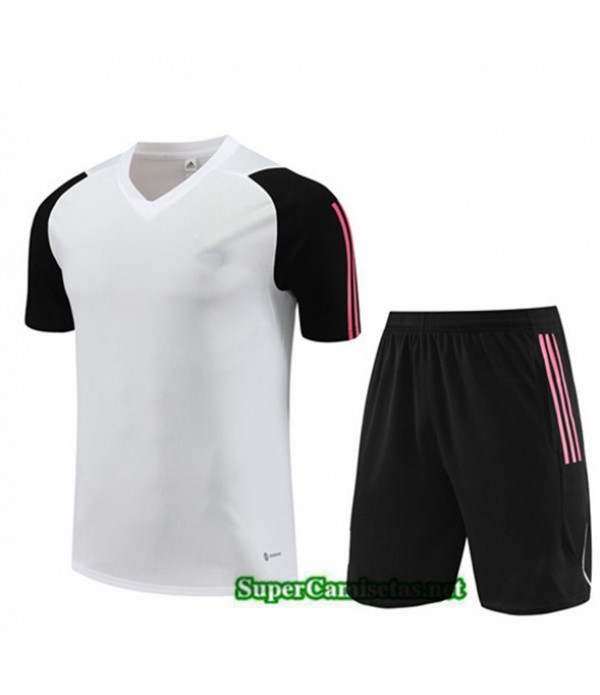 Tailandia Camiseta Kit De Entrenamiento Juventus Niño Blanco 2023/24
