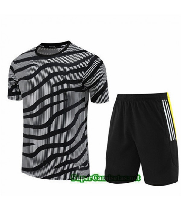 Tailandia Camiseta Kit De Entrenamiento Juventus Niño Gris 2023/24