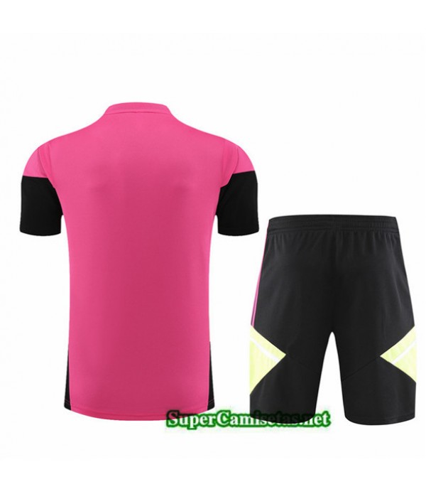 Tailandia Camiseta Kit De Entrenamiento Juventus Niño Rosa 2023/24