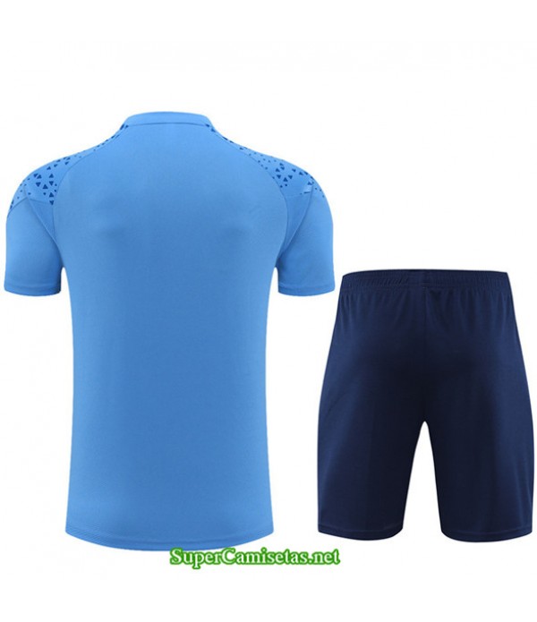 Tailandia Camiseta Kit De Entrenamiento Manchester City Azul Claro 2023/24