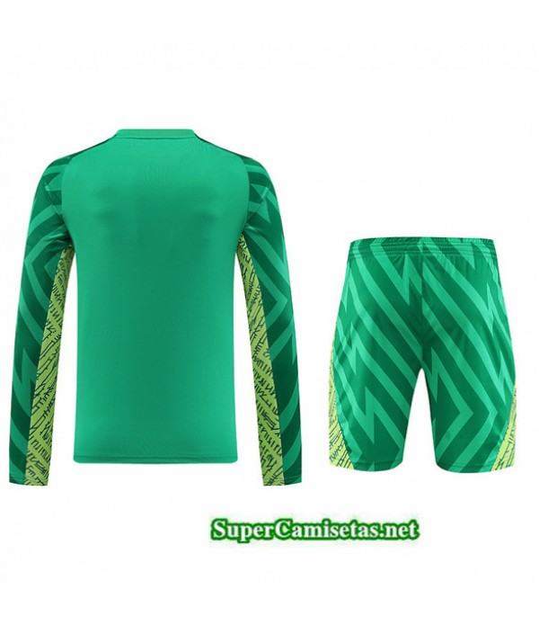 Tailandia Camiseta Kit De Entrenamiento Manchester City Manche Longue Verde 2023/24