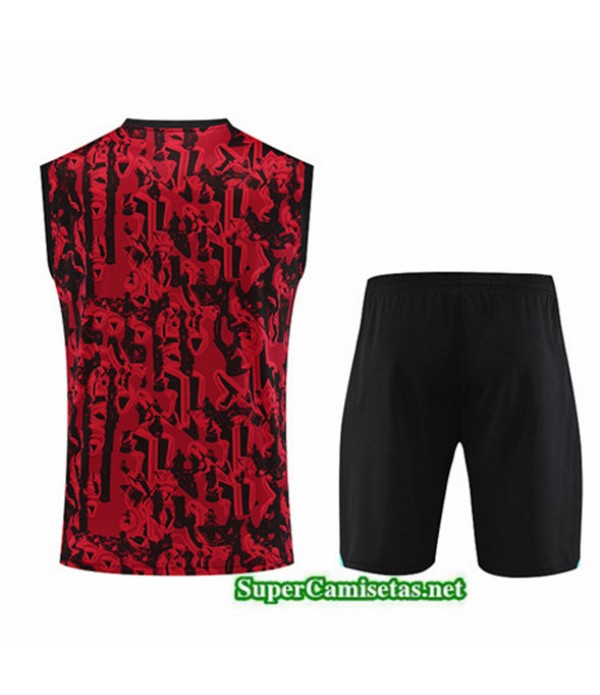 Tailandia Camiseta Kit De Entrenamiento Manchester United Chaleco Rojo 2023/24