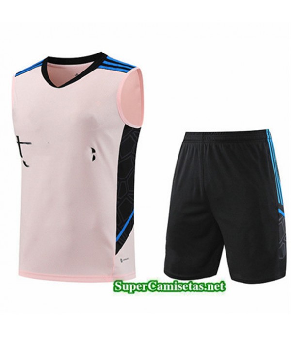 Tailandia Camiseta Kit De Entrenamiento Manchester United Chaleco Rosa 2023/24
