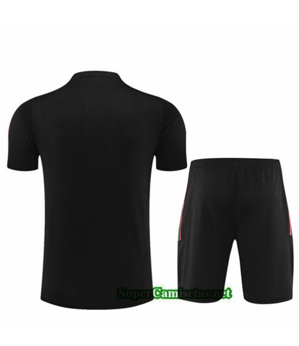 Tailandia Camiseta Kit De Entrenamiento Manchester United Niño Negro 2023/24