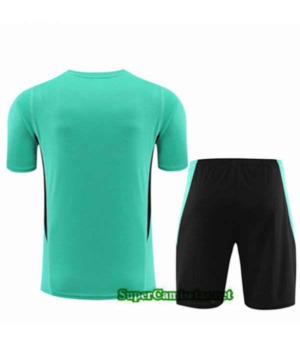 Tailandia Camiseta Kit De Entrenamiento Manchester United Niño Verde 2023/24