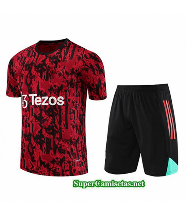 Tailandia Camiseta Kit De Entrenamiento Manchester United Rojo 2023/24