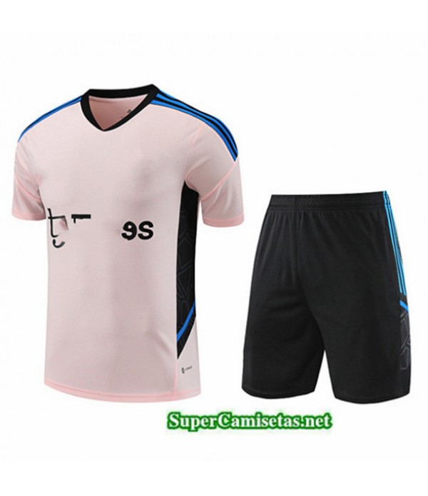 Tailandia Camiseta Kit De Entrenamiento Manchester United Rosa 2023/24