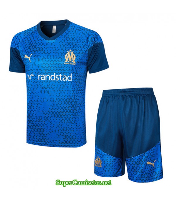 Tailandia Camiseta Kit De Entrenamiento Marsella Azul Real 2023/24