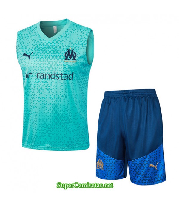 Tailandia Camiseta Kit De Entrenamiento Marsella Chaleco Azul 2023/24