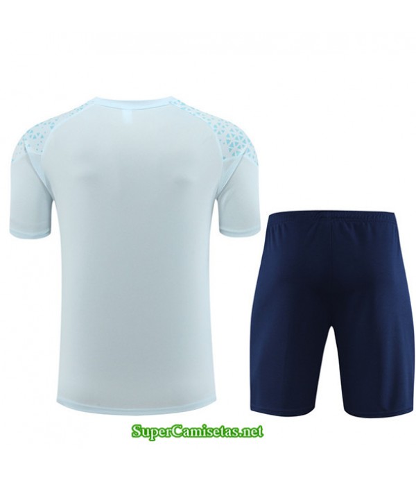 Tailandia Camiseta Kit De Entrenamiento Marsella Niño Azul Claro 2023/24