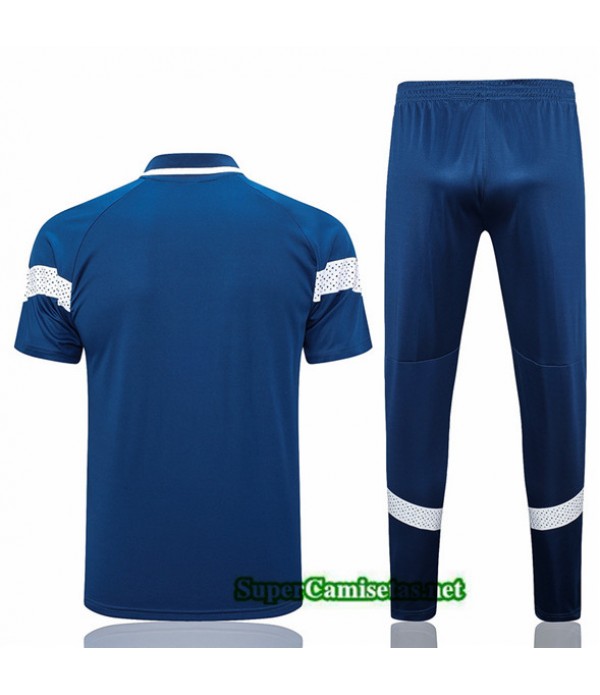 Tailandia Camiseta Kit De Entrenamiento Marsella Polo Azul 2023/24