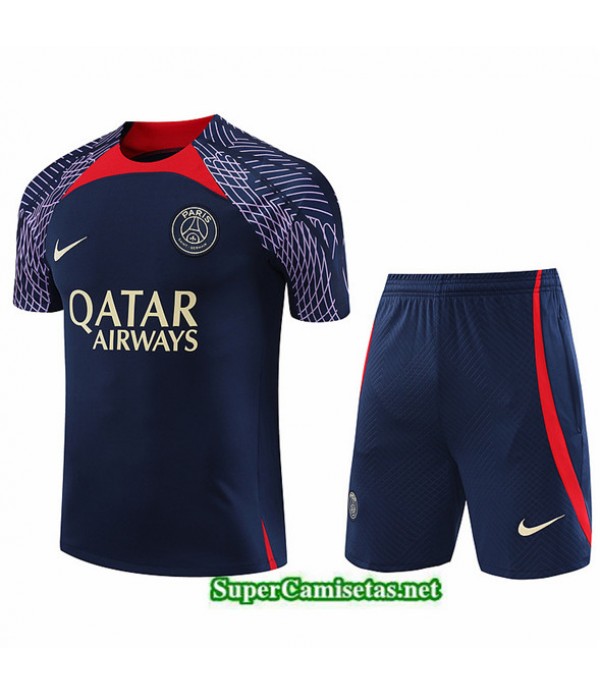 Tailandia Camiseta Kit De Entrenamiento Psg Azul 2023/24