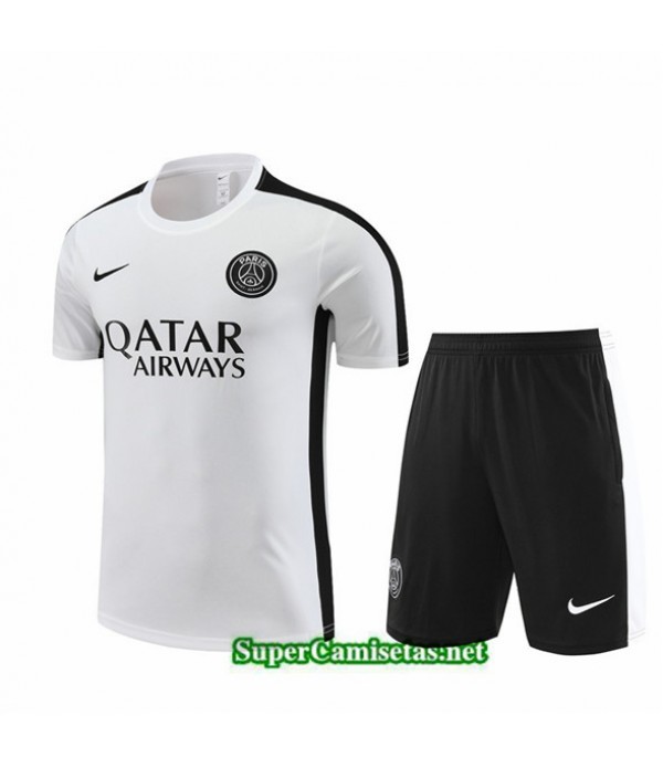 Tailandia Camiseta Kit De Entrenamiento Psg Blanco 2023/24