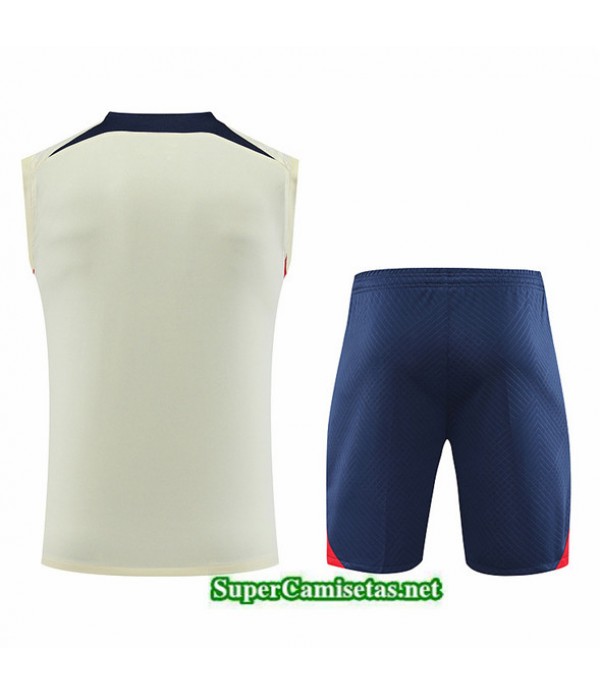 Tailandia Camiseta Kit De Entrenamiento Psg Chaleco Albaricoque 2023/24