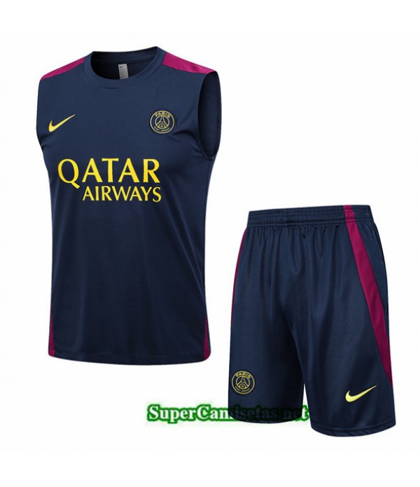 Tailandia Camiseta Kit De Entrenamiento Psg Chalec...