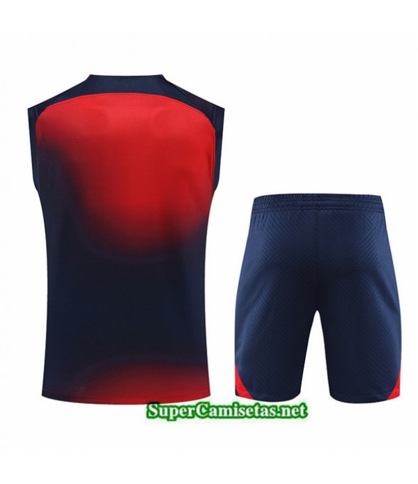 Tailandia Camiseta Kit De Entrenamiento Psg Chaleco Azul 2023/24