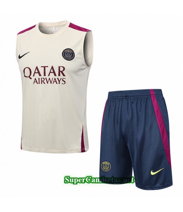 Tailandia Camiseta Kit De Entrenamiento Psg Chaleco Caqui 2023/24