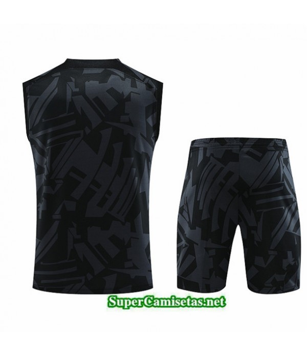 Tailandia Camiseta Kit De Entrenamiento Psg Chaleco Negro 2023/24